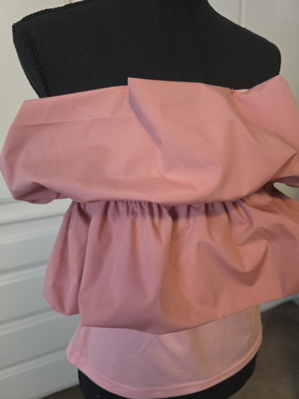 BiBi Dusty Strapless Ruffle Layered Crop Top - Picture 2 of 10